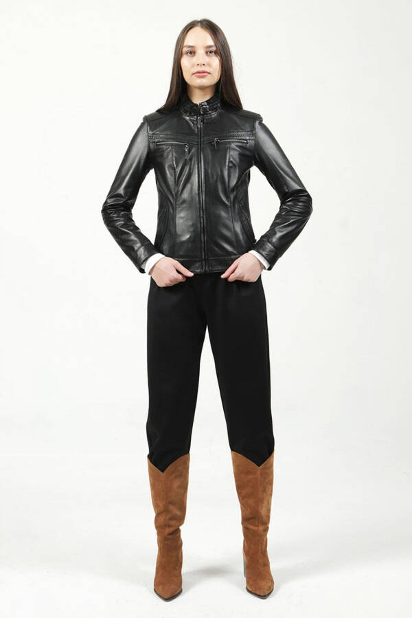 Yb-2107 Genuine Leather Women's Jacket - 12