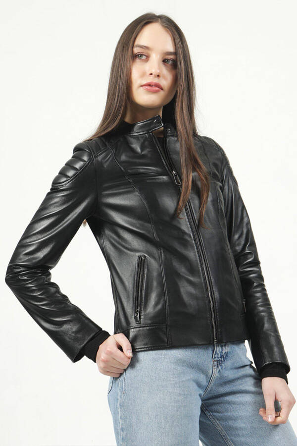 Yb2156 Genuine Leather Women's Jacket - 11