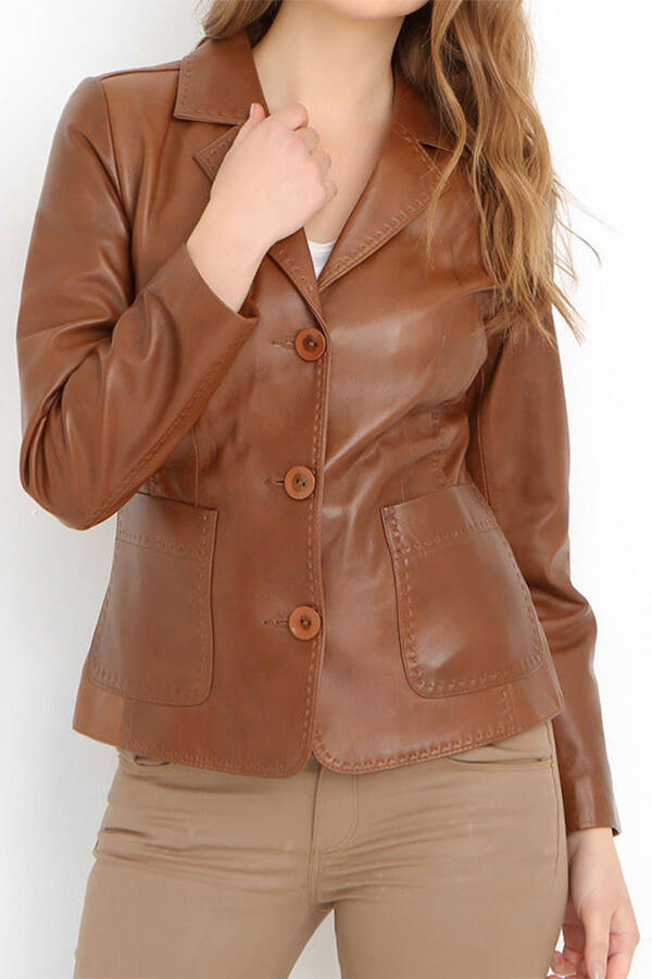 Yb358 Genuine Leather Women's Jacket - 2