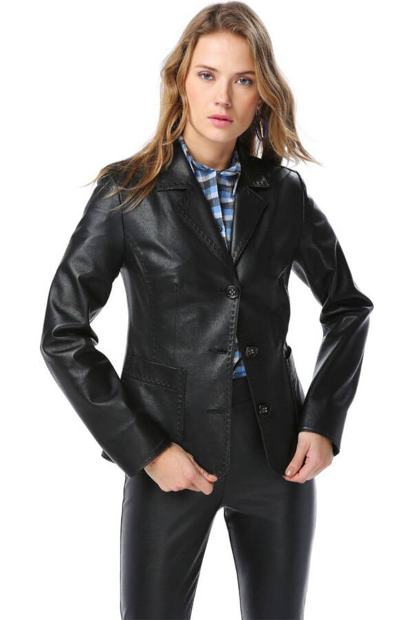 Yb358 Genuine Leather Women's Jacket - 5