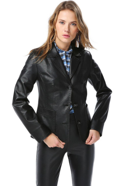 Yb358 Genuine Leather Women's Jacket - 1