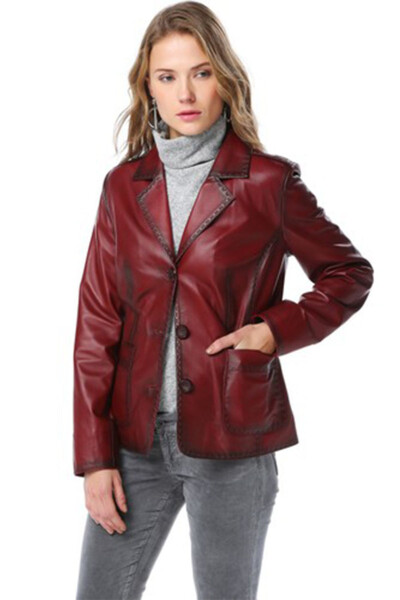 Yb358 Real Leather Women's Jacket - 5