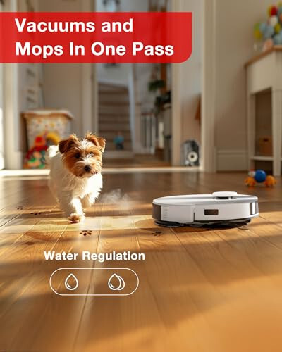 Yeedi C12 Robot Vacuum Cleaner and Mop, 8000Pa Strong Suction, ZeroTangle Brush, Smart Navigation, Self-Charging, Works with Alexa, White - 4