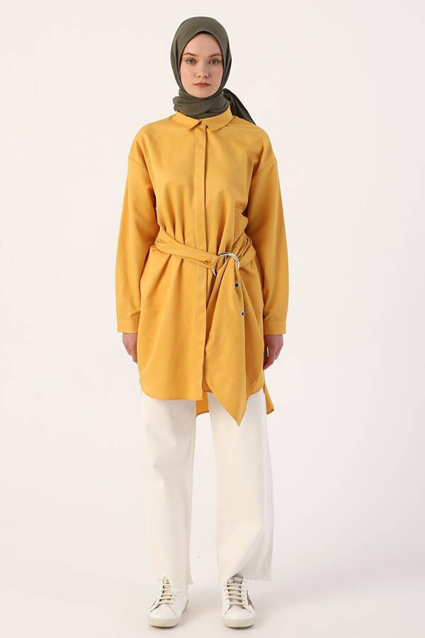 Yellow Belt Relaxed Fit Shirt Tunic - 12