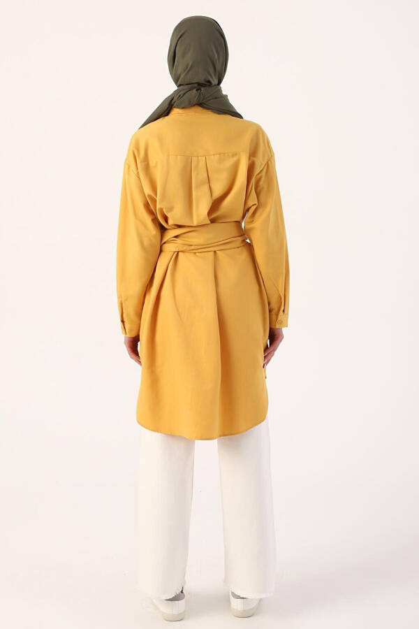 Yellow Belt Relaxed Fit Shirt Tunic - 14