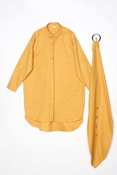 Yellow Belt Relaxed Fit Shirt Tunic - 15