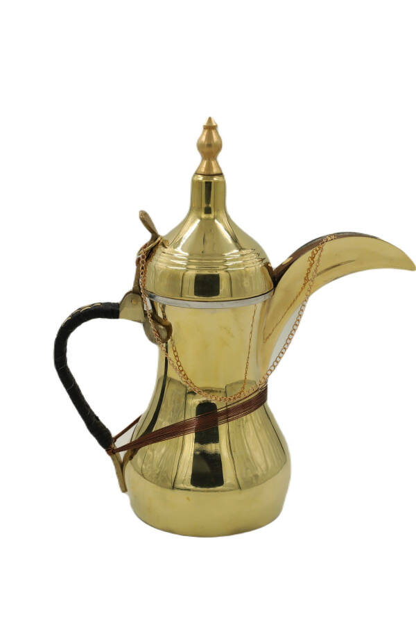 Yellow Copper Mırra Coffee Pot 21 Cm - 4