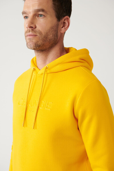 Yellow Hooded Sweatshirt - 2