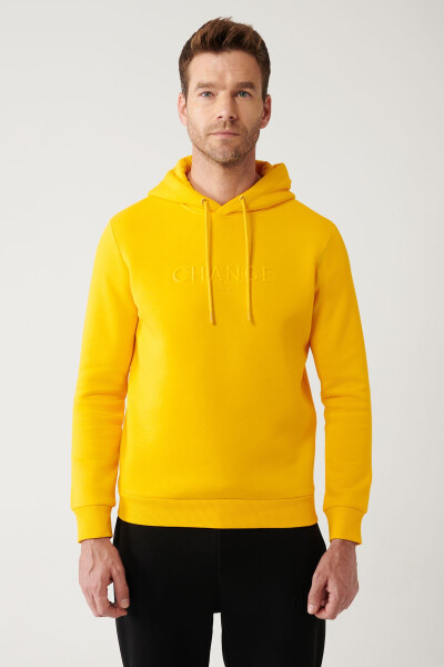 Yellow Hooded Sweatshirt - 3