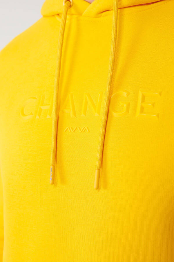 Yellow Hooded Sweatshirt - 5