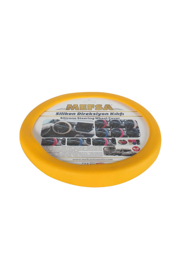 Yellow Silicone Steering Wheel Cover - 2