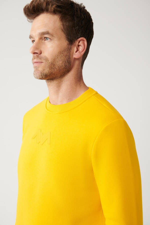 Yellow Sweatshirt Crew Neck - 2