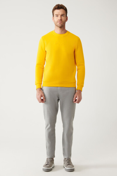 Yellow Sweatshirt Crew Neck - 6