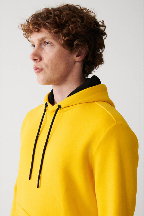 Yellow Unisex Hooded Sweatshirt - 2