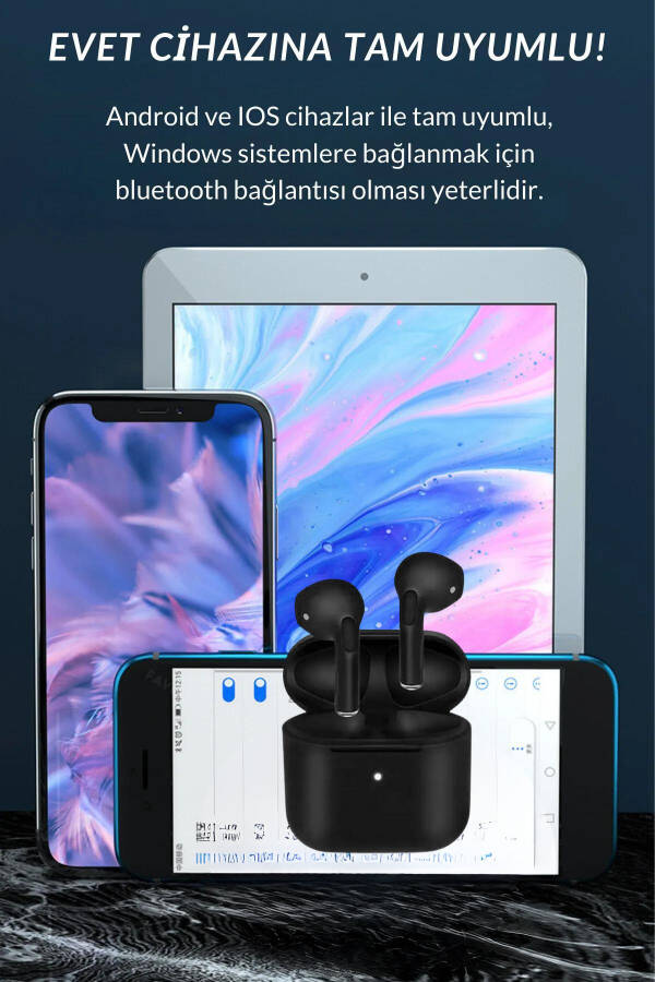 Yeni Pro 5 Plus Bluetooth Kulaklık Ios Android Uyumlu A+ Kalite Hd Ses Performansı - 10