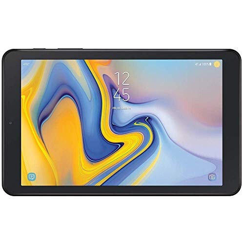 Yenilenmiş Samsung Galaxy Tab A 8.0 (32GB, 2GB, Wi-Fi + Hücresel) 4G LTE Tablet, GPS, GSM AT&T Kilitsiz (T-Mobile, Metro, Cricket, Straight Talk) ABD Garantisi SM-T387A (Siyah, 64GB SD Paketi) - 4