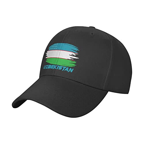 YiiLi Uzbekistan Nation Flag Baseball Cap Adjustable Hat Patriotic Caps Sports Multicoloured - 1