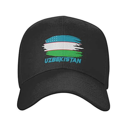 YiiLi Uzbekistan Nation Flag Baseball Cap Adjustable Hat Patriotic Caps Sports Multicoloured - 2