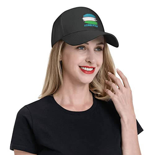 YiiLi Uzbekistan Nation Flag Baseball Cap Adjustable Hat Patriotic Caps Sports Multicoloured - 6