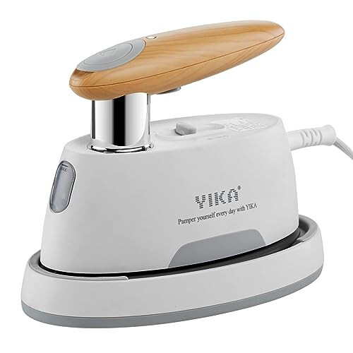 YIKA Clothes Steamer Iron, Portable Press & Steam 2-in-1 Fabric Wrinkle Remover, Continuously adjust on Heating & Steaming, Ceramic Coated Panel, Fast Heat Up, Professional Handheld Garment Steamer - 1