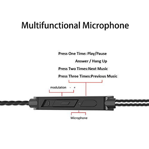 YNR 4 Çift Mikrofonlu ve Ses Kontrolüyle Kablolu Kulaklık, Kulak İçi Kulaklık, Okul İçin, Gürültü İzolasyonu Yüksek Tanımlı, 3.5mm Jack iPhone iPad iPod Samsung Google Cihazlar İçin (A12-4) - 4