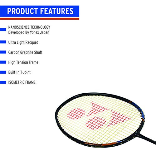 YONEX Nanoray 10F Hi-Flex Oldindan Tortilgan Badminton Raketkasi - 4