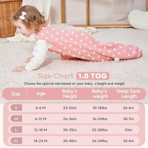 Yoofoss Baby Sleep Sack 6-12 Month TOG 1.0 Baby Wearable Blanket, 2 Pack 100% Cotton Infant Toddler Sleeping Sack 2-Way Zipper Lightweight Sleepsack - 47