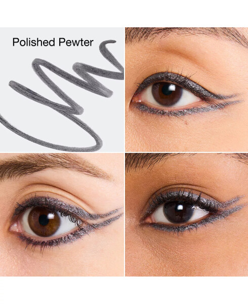 Yüksek Etkili Jel Teknolojili Eyeliner, 0.01 oz. Parlak Kalay - 4