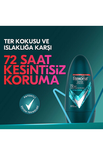 Yuqori himoyali erkaklar uchun Roll On dezodorant Xtra Cool 72 soat uzluksiz himoya 50 ml - 19