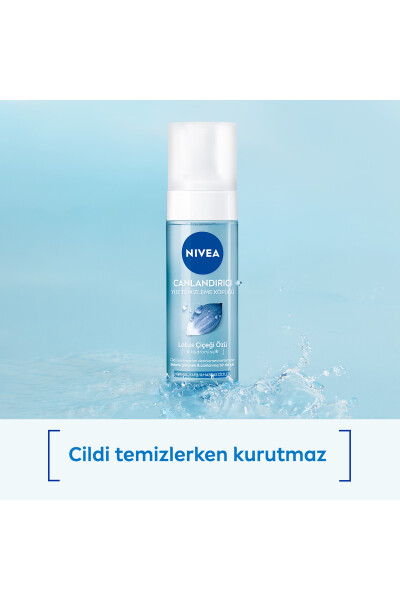 Yuz Yuvish Ko'piği Yuzni Tozalovchi Lotus Guli bilan Tirkashtiruvchi 150ml Oddiy Teri - 13