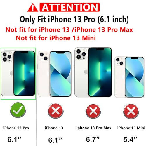 YZOK iPhone 13 Pro Case, with Camera Lens Cover HD Screen Protector, [Military Grade] Ring Car Mount Kickstand Hybrid Hard PC Soft TPU Shockproof Protective Case, Blue - 2