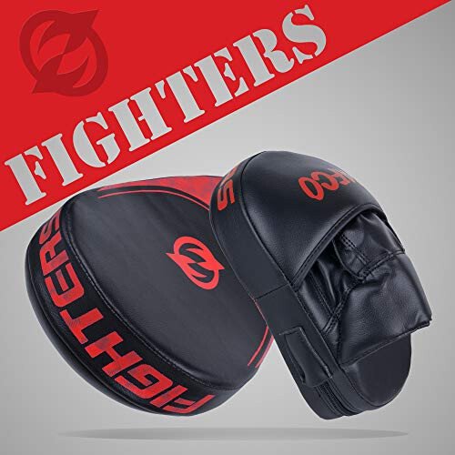 Zafco Sports Boxing Mitts for Muay Thai MMA Sparring Training Punching Focus Punch Target Mitts and Pads - 4