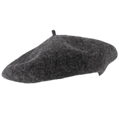 ZAKIRA Wool French Beret for Men and Women in Plain Colours - 1