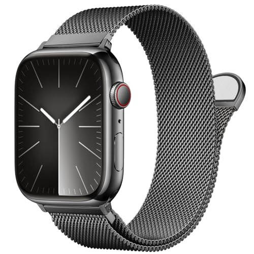 Zanglamaydigan po'latdan yasalgan Milanese Loop, Apple Watch Band 38mm 40mm 41mm 42mm 44mm 45mm 49mm 46mm erkaklar va ayollar uchun mos keladi, iWatch Bandlar uchun magnit qavsli Mesh Loop almashtirish, Ultra Series 10 9 8 7 SE 6 5 4 3 2 1 - 1