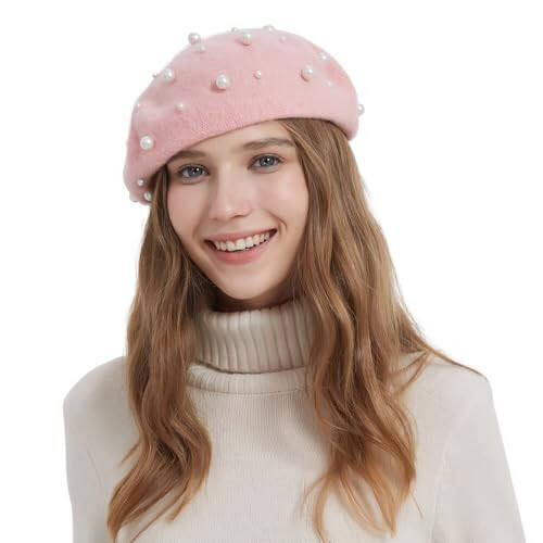 ZARSIO Ayollar uchun Bere Pearl Elegant Shirin Rassom Frantsuzcha Uslubidagi Bere Beanie Qalpoq - 15