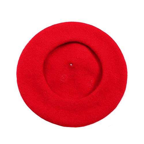 Zasy Casual Wool Beret Hat Classic French Artist Beanies Handmade Cap for Women - 7