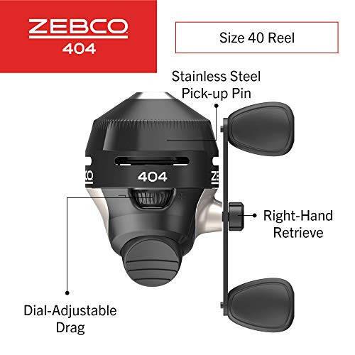 Zebco 404 Spincast Fishing Reel - 2