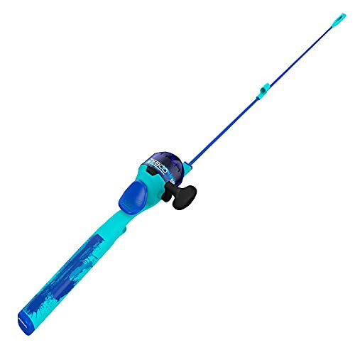 Zebco Splash Çocuk Spincast Makara ve Olta Seti, 29'' Dayanıklı Yüzen Fiberglas Olta, Karışmayan Tasarım, Aşırı Büyüklükte Makara Sapı Topuzu, 6 Pound Zebco Balıkçılık Misinası ile Önceden Sarılı - 1