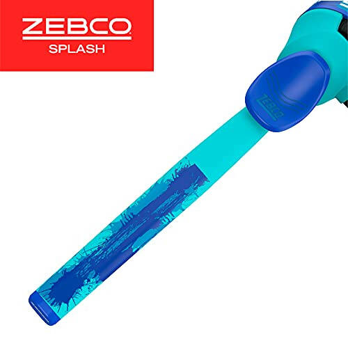 Zebco Splash Çocuk Spincast Makara ve Olta Seti, 29'' Dayanıklı Yüzen Fiberglas Olta, Karışmayan Tasarım, Aşırı Büyüklükte Makara Sapı Topuzu, 6 Pound Zebco Balıkçılık Misinası ile Önceden Sarılı - 5