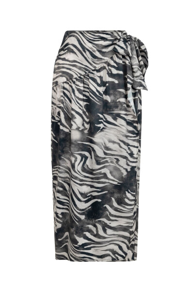 Zebra print midi skirt - 9