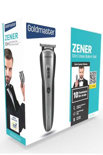 Zener Gm-9106 10 In 1 Men's Grooming Set - 8