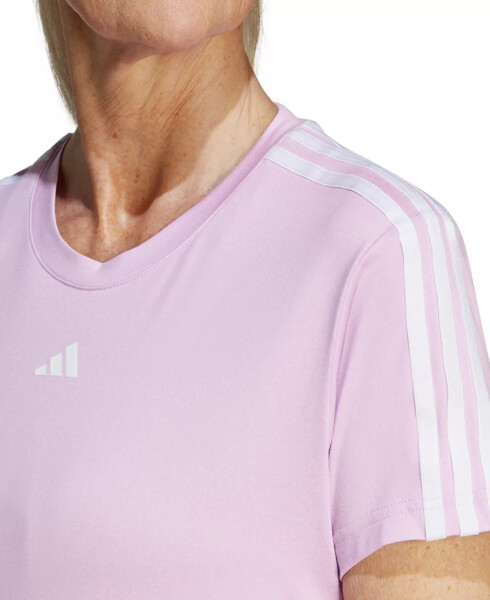 Женская футболка Aeroready Train Essentials 3-Stripes Bliss Pink/white - 7