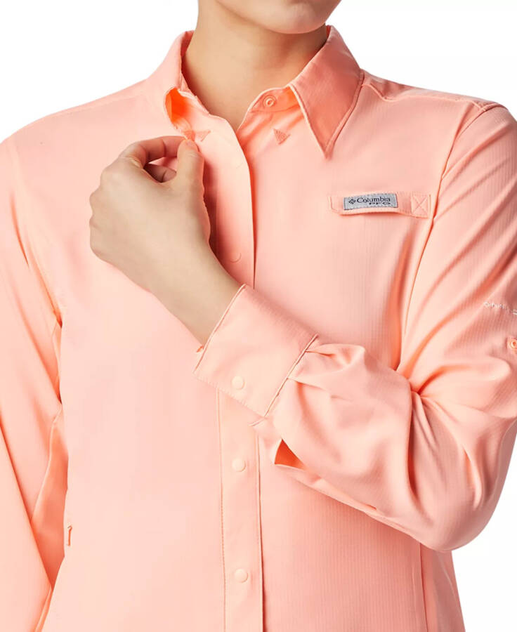 Женская рубашка с длинным рукавом PFG Tamiami II Tiki Pink - 4