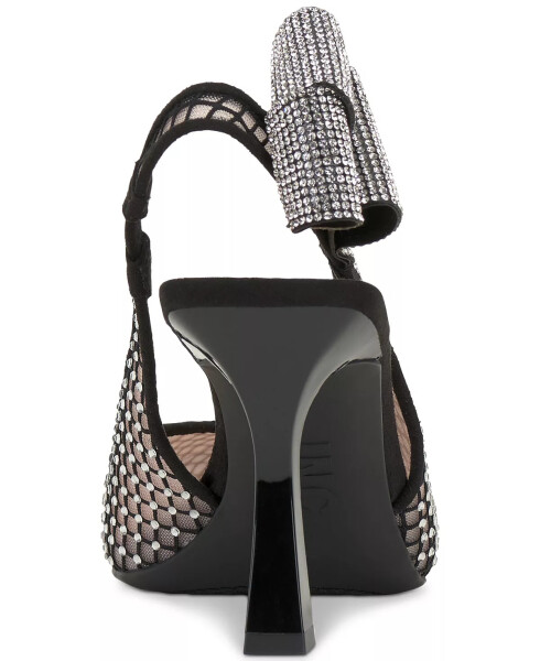 Женские Slingback-туфли Ammiye, созданные для Modazone Black Mesh Bling - 4