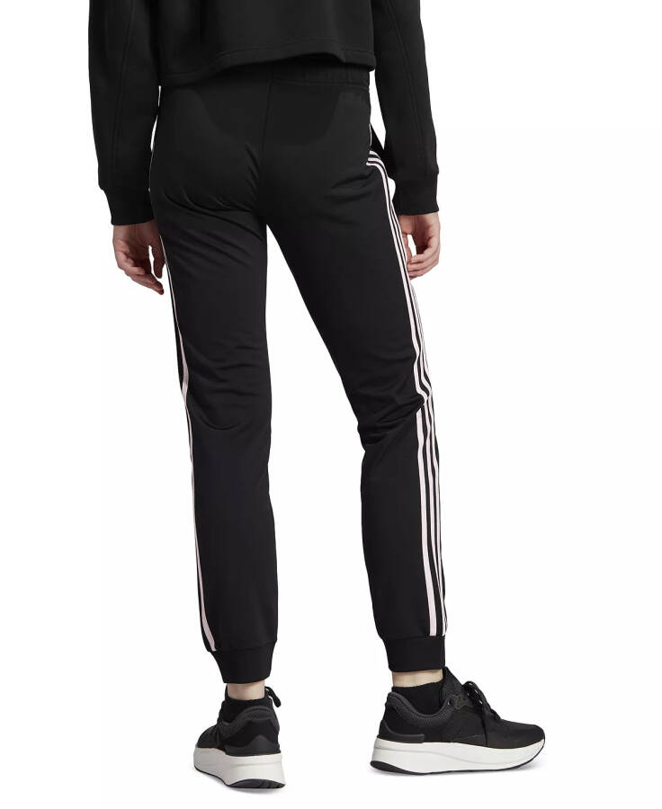 Женские спортивные штаны Essentials Warm-Up Slim Tapered 3-Stripes, XS-4X Черный/светло-розовый - 2