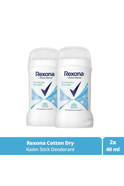 Женский дезодорант-стик Cotton Dry 40 мл x2 - 15