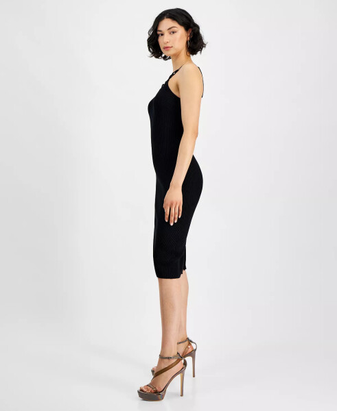 Женское платье без рукавов Gina Ribbed Dress Jet Black A996 - 3