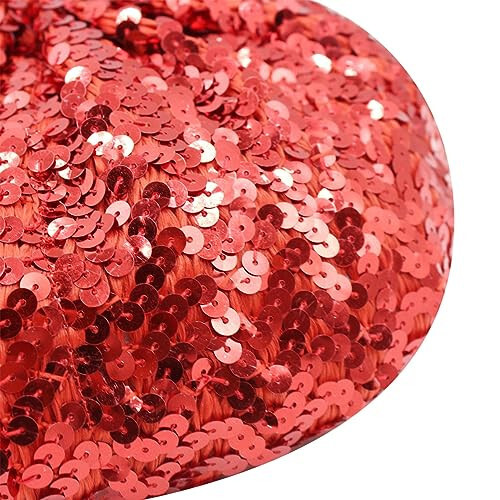 ZGMYC Shiny Sequin Beret Hat for Women Girls Fashion Beanie Cap Costume Accessories for Festival Party Dance - 7