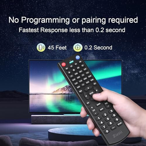 Ziezii New Universal Replaced Remote Control Replacement fit for HITACHI LED LCD TV - 5