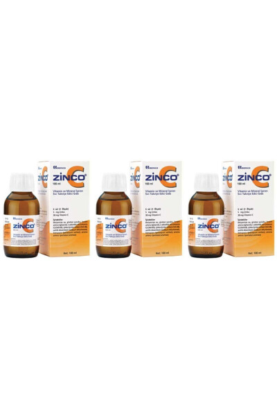 Zinco C 5 mg Syrup 100 ml 3 Boxes - 1